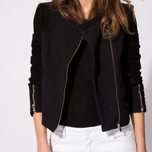 Maje Black Bambi Biker Jacket